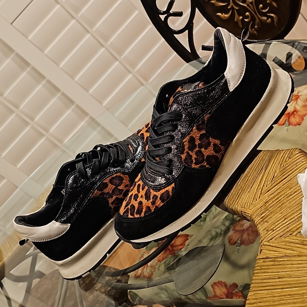 Philippe Model Leopard Print Montecarlo Sneakers - image 6